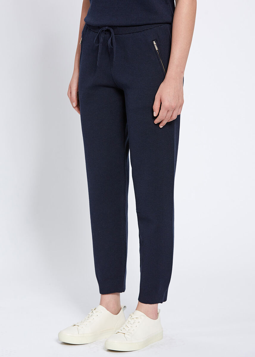 Merino Yün Karışımlı Lacivert Triko Pantolon · 3
