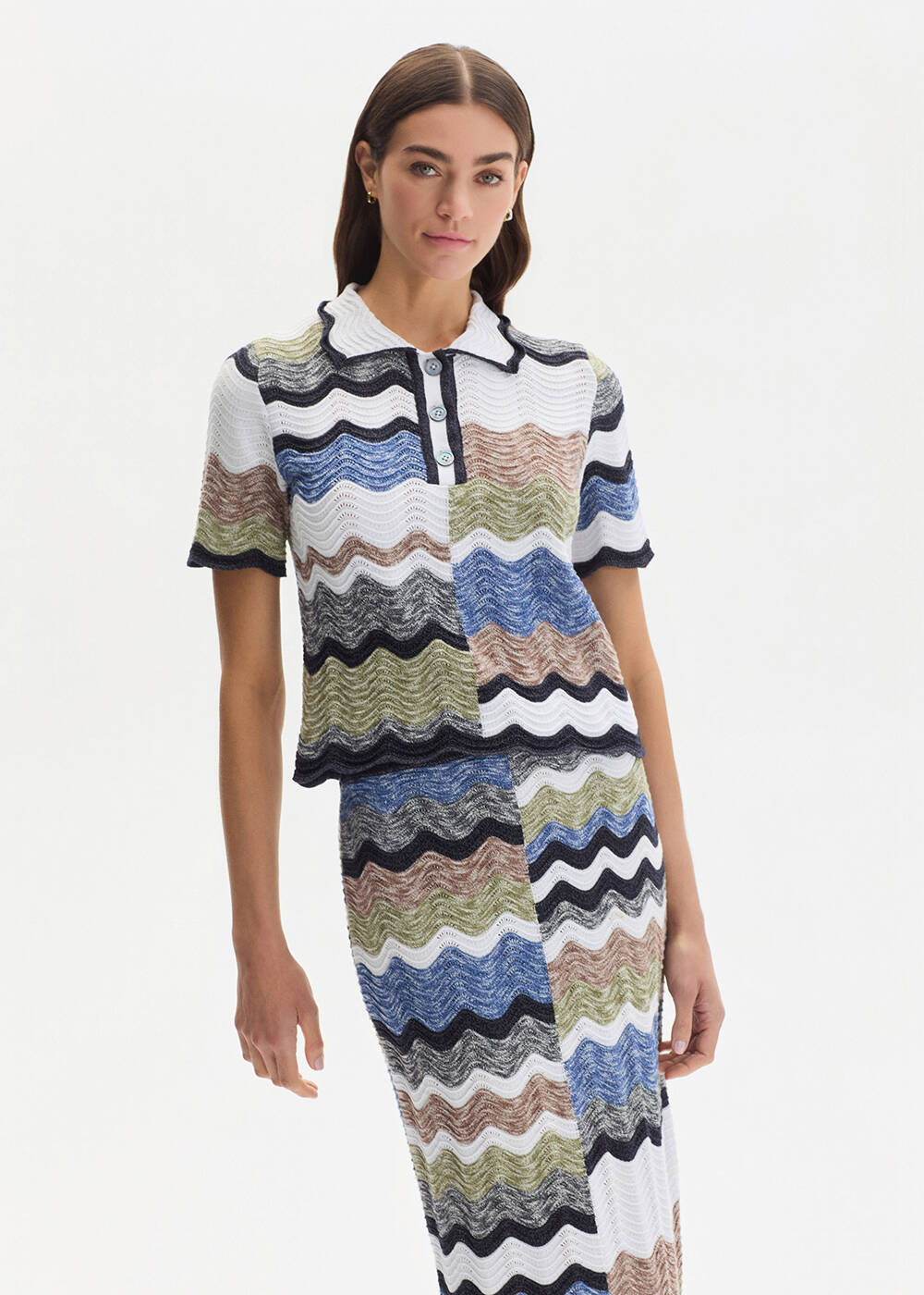 MOULINE ORGANIC COTTON MULTICOLOUR KNIT TOP - 2