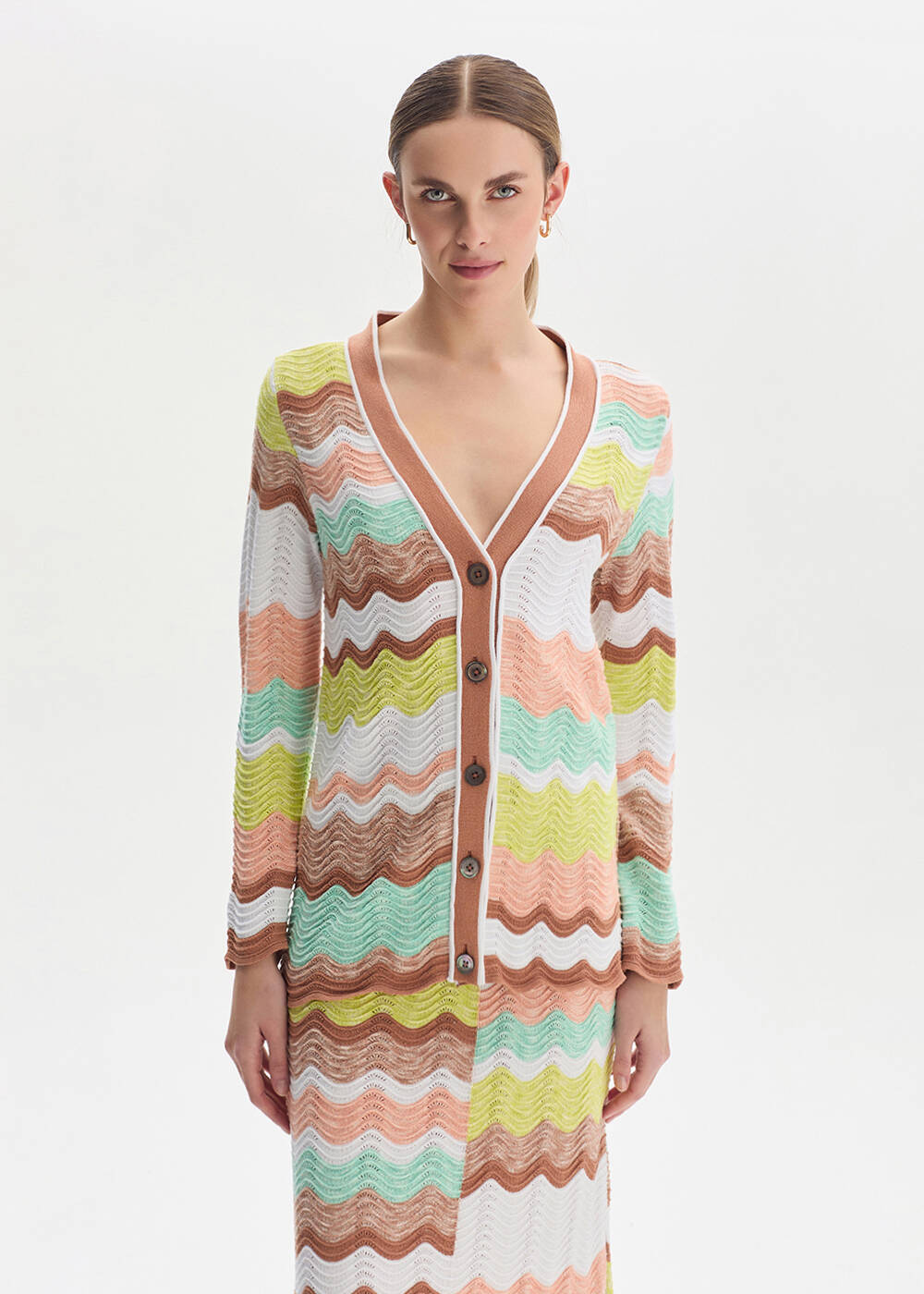 MOULINE ORGANIC COTTON SOFT CANDY KNIT CARDIGAN - 1