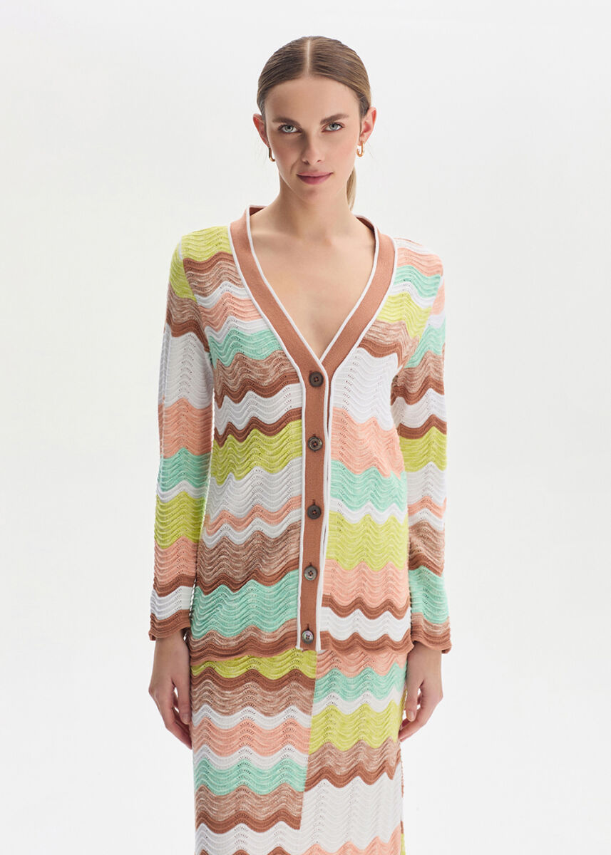 Muline Organik Pamuk Soft Candy Triko Hırka - KNITSS
