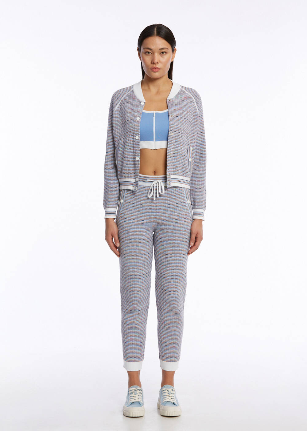 ORGANIC COTTON CORNFLOWER KNIT JACKET - 2