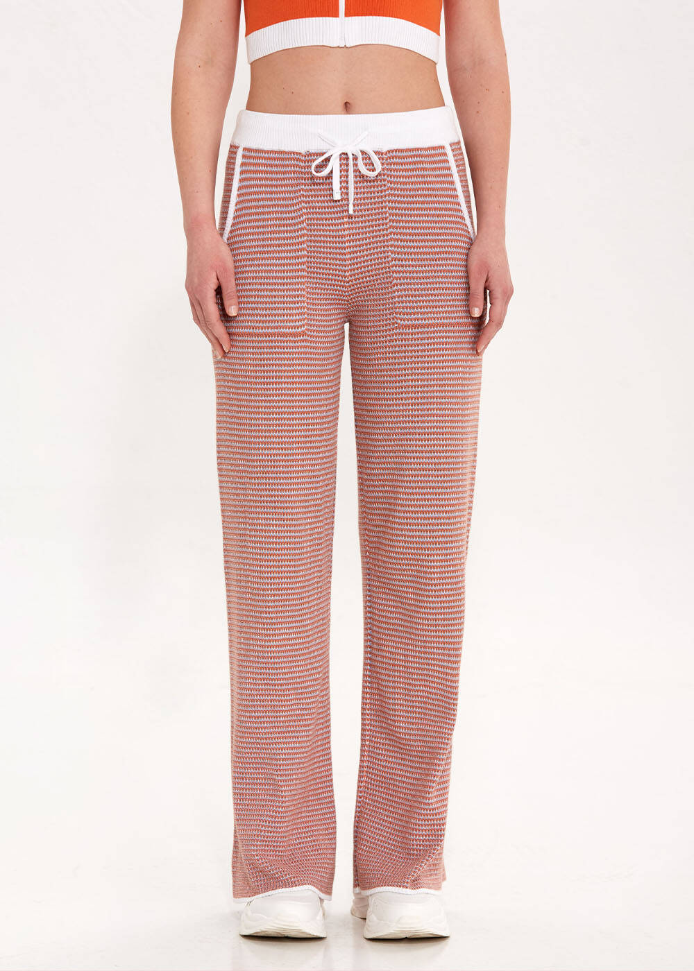 ORGANIC COTTON KNIT PANTS CORNFLOWER - 2