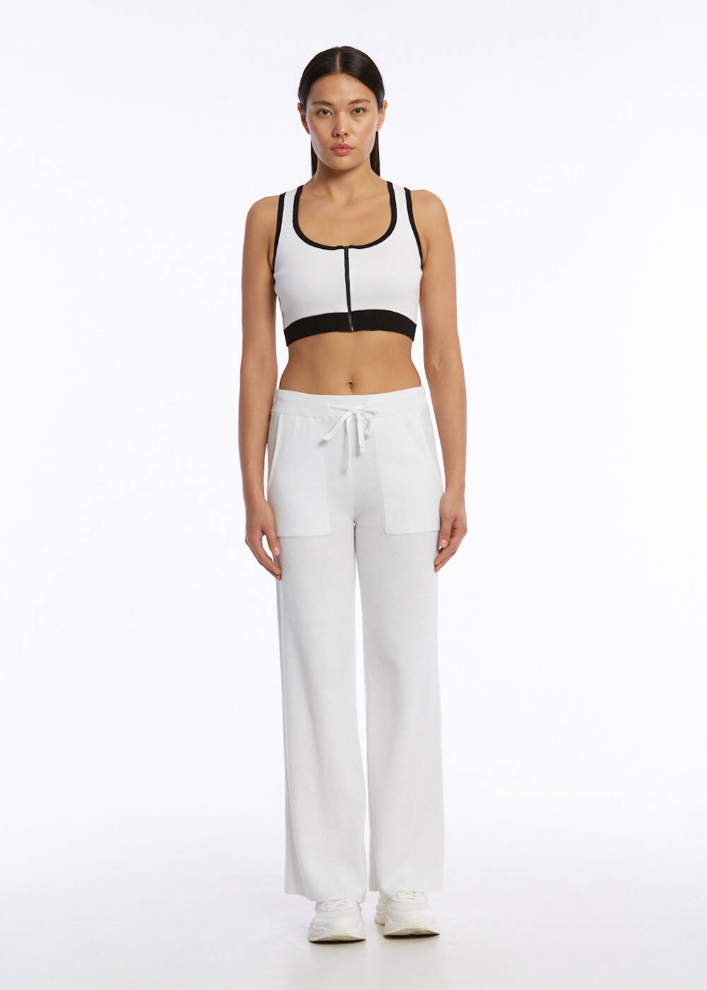 ORGANIC COTTON KNIT PANTS WHITE - 2