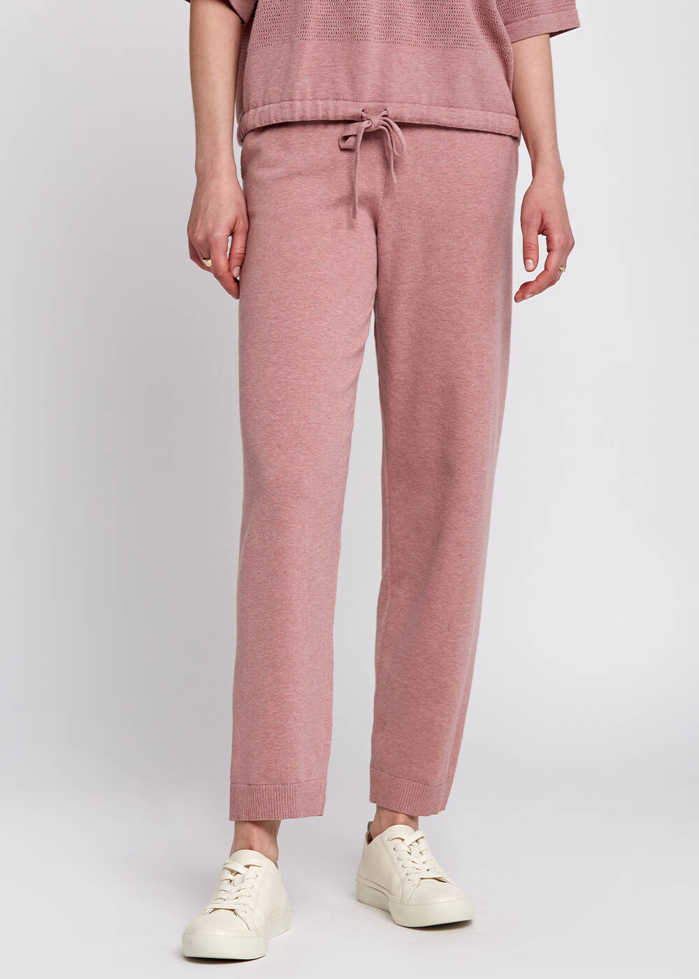 Organic Cotton Lilac Knit Pants - 1