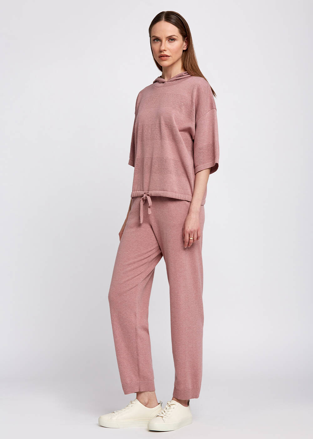 Organic Cotton Lilac Knit Pants - 2