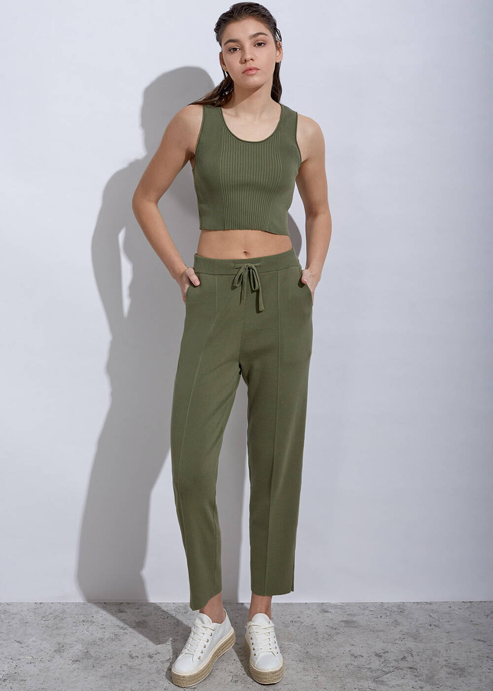 Organıc Cotton Rosemary Knıt Pants - 2