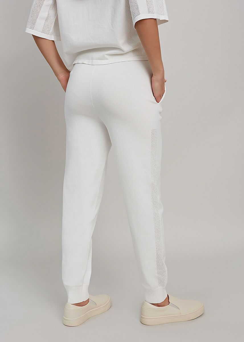 Organik Pamuk Beyaz Triko Jogging Pantolon · 4