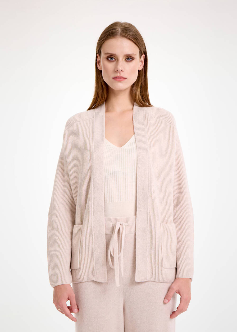 PANNA CASHMERE KNIT CARDIGAN - 1