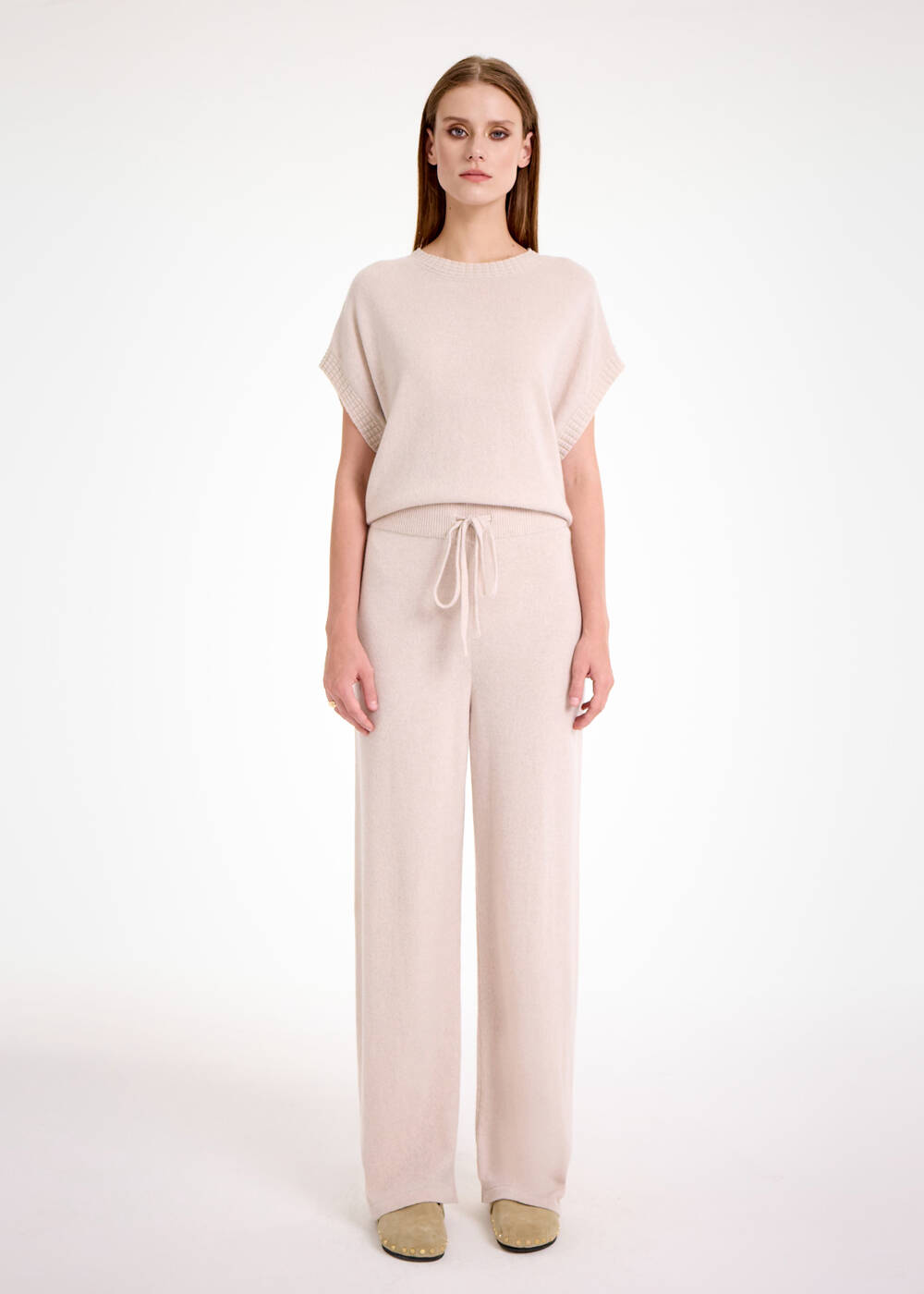 PANNA CASHMERE KNIT PANTS - 2