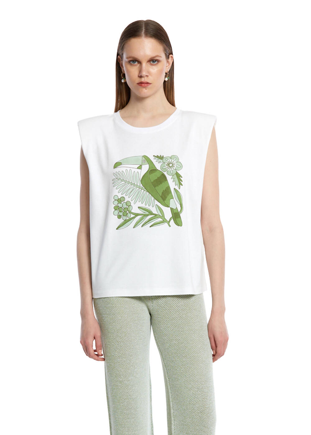 PARROT PATTERNED T-SHIRT - 1