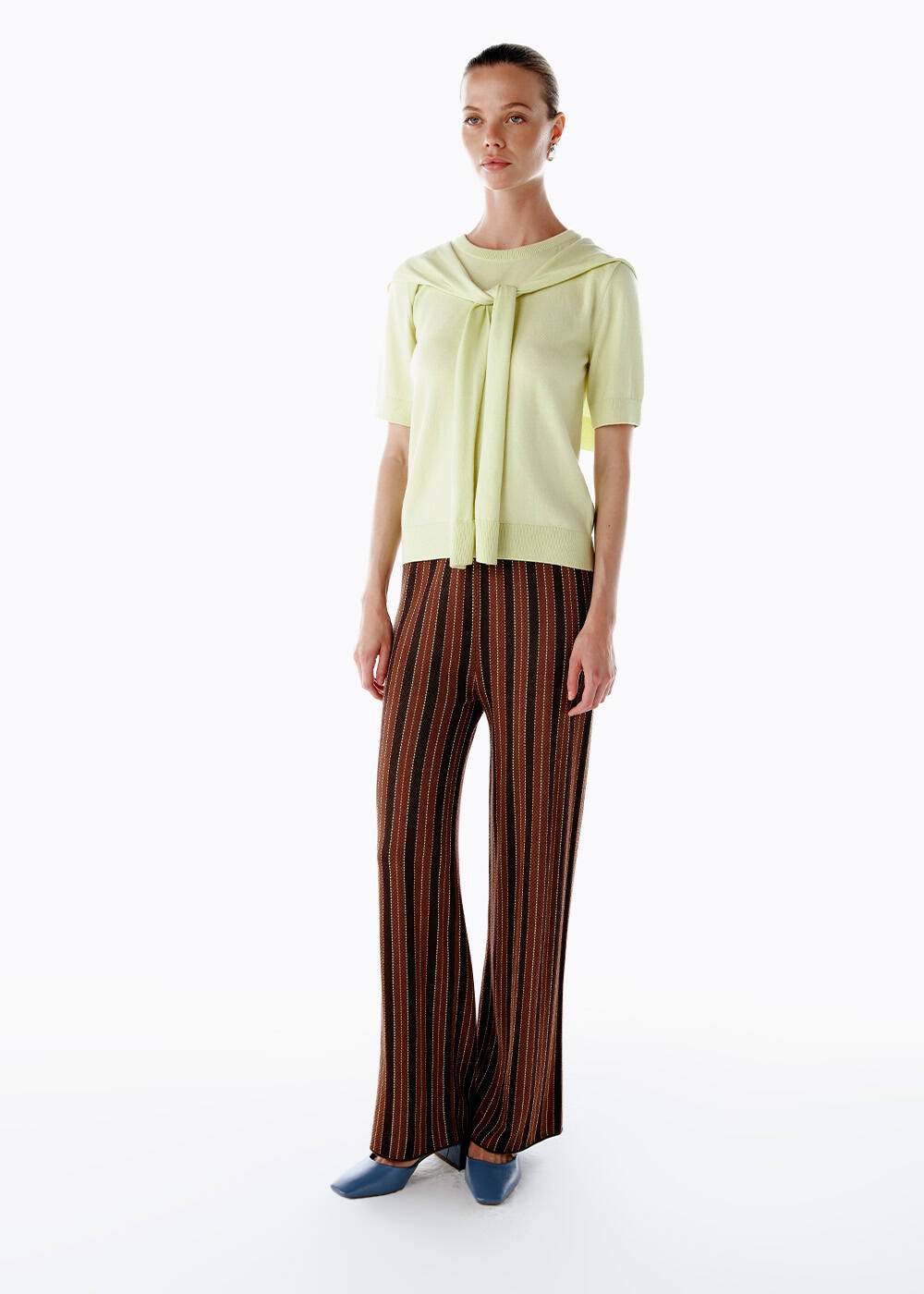 PATCHWORK PATTERNED KNIT PANTS - 2