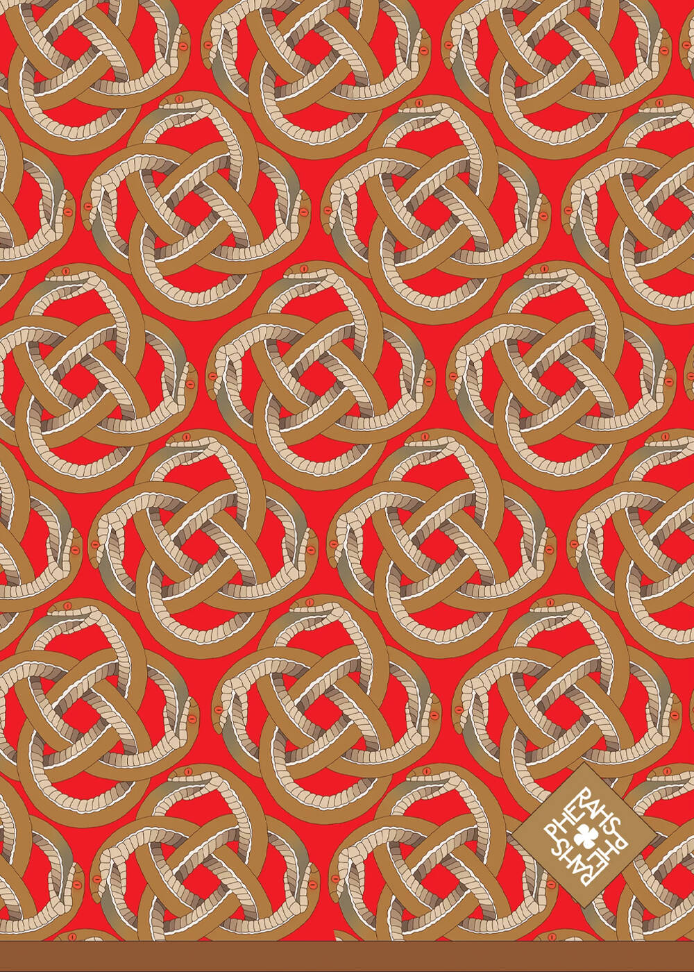 PHERAHS LOGO PURE SILK SCARF - 2