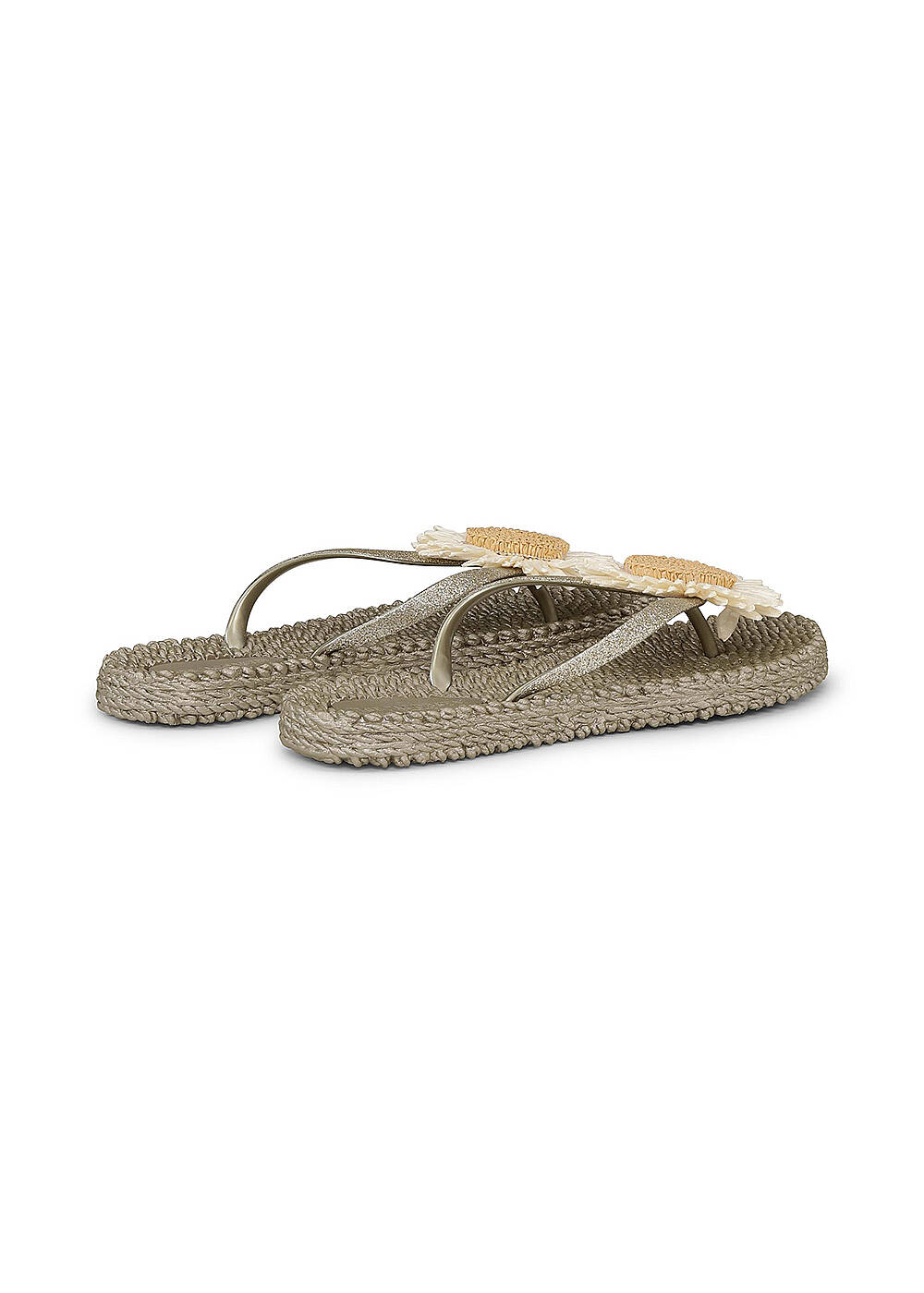 Platinium Flower Detail Flip-Flops - ILSE JACOBSEN - 2