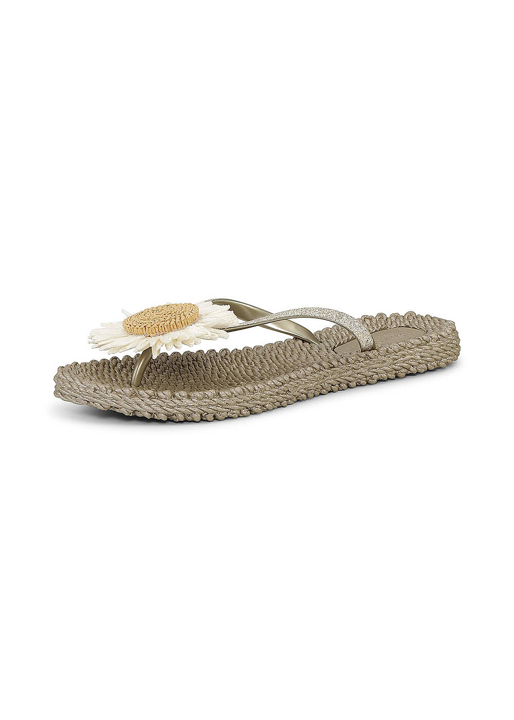 Platinium Flower Detail Flip-Flops - ILSE JACOBSEN - 1