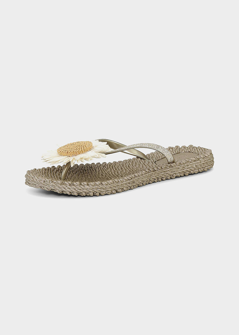 Platinium Flower Detail Flip-Flops - ILSE JACOBSEN - 1