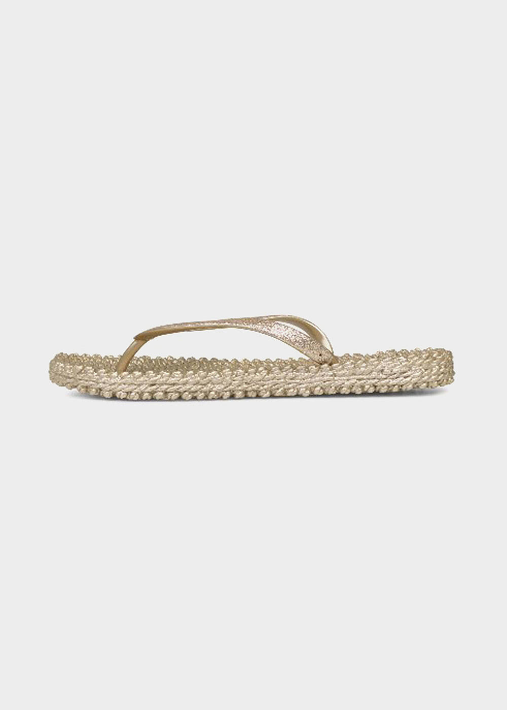 Platinum Glitter Flip Flops | ILSE JACOBSEN - 1