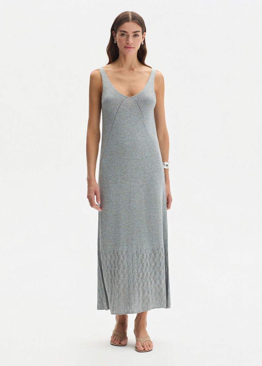 POINTELLA DETAIL ICE KNIT DRESS - KNITSS