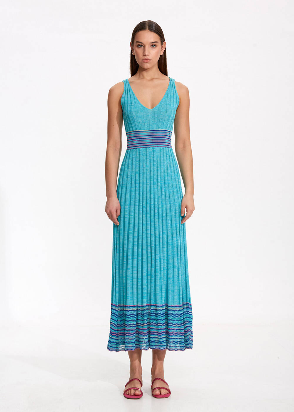 POINTELLA DETAIL KNIT DRESS - 1