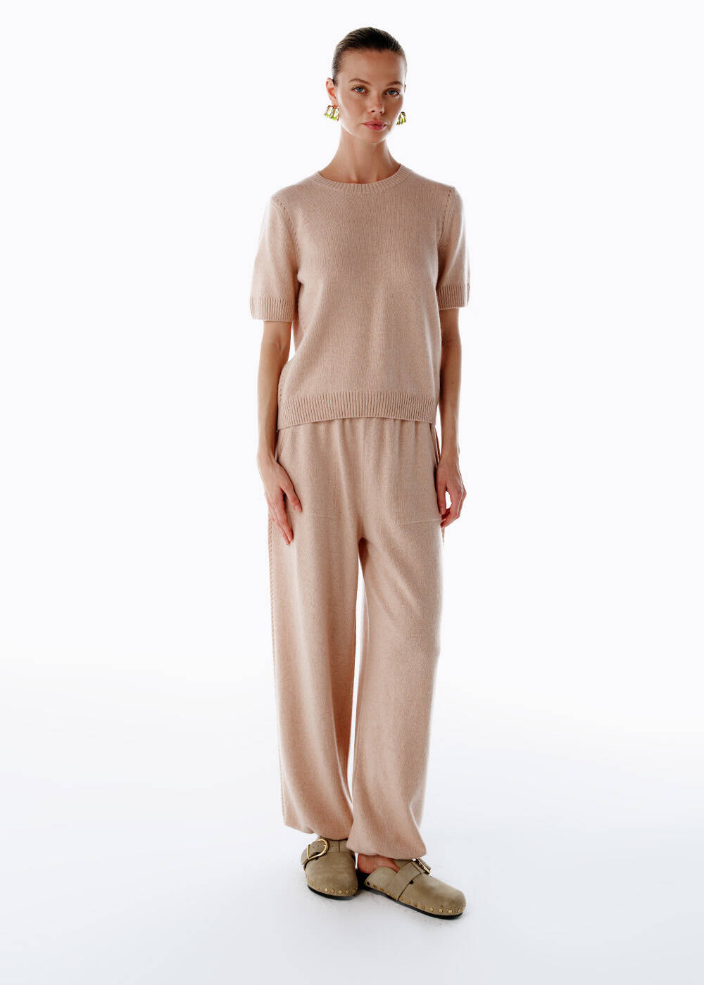 POWDER CASHMERE KNIT TOP - 2