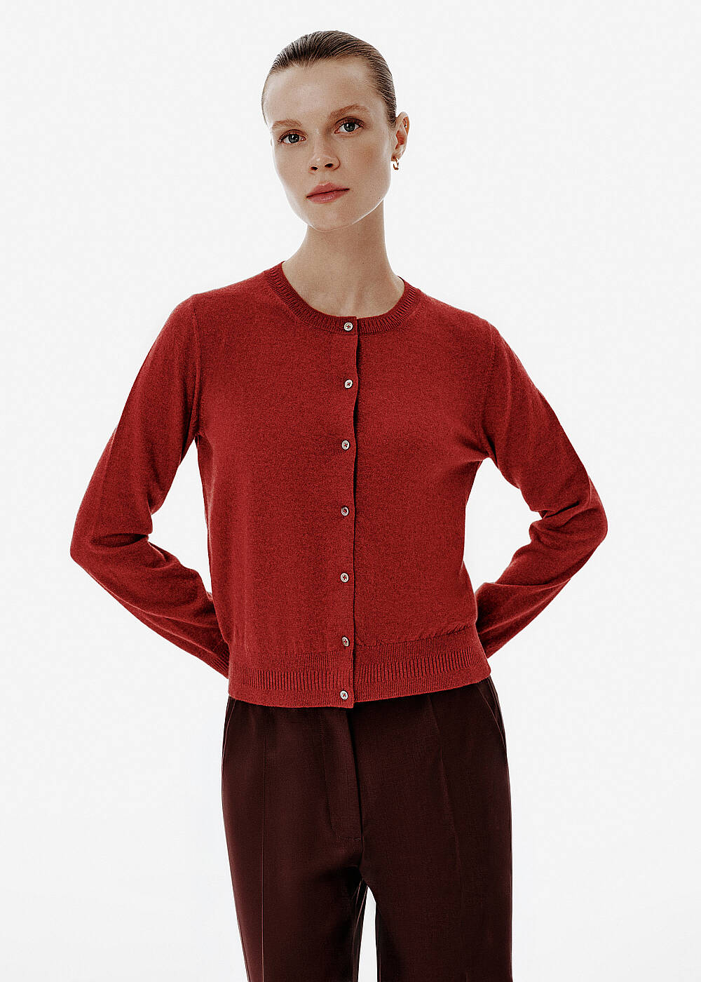Regular Fit Ruby Cashmere Cardigan - 1
