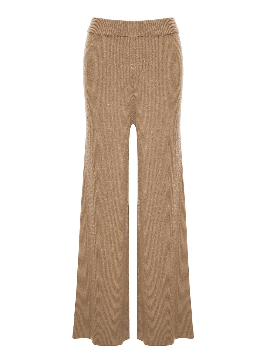 Ribli Bej Lurex Triko Pantolon · 6