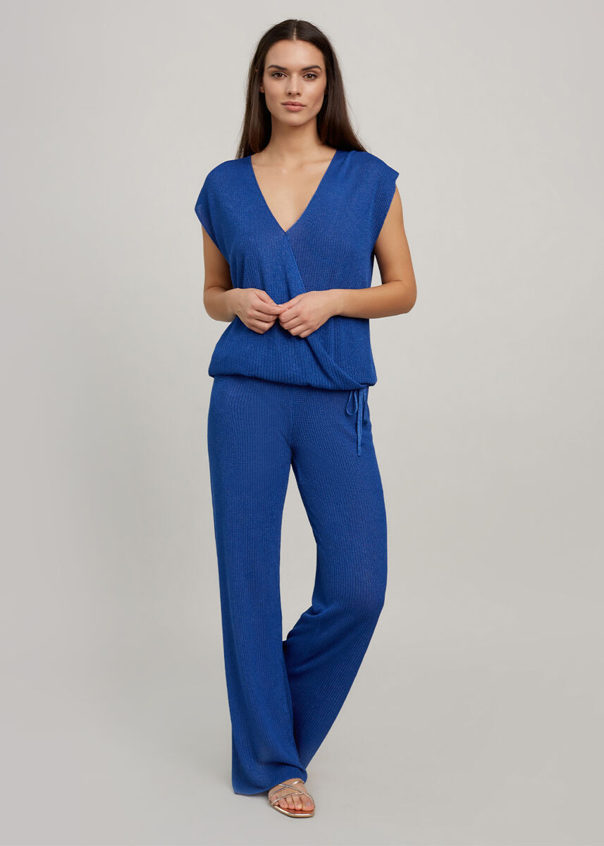 Saks Mavisi İnce Yazlık Triko Pantolon · 6