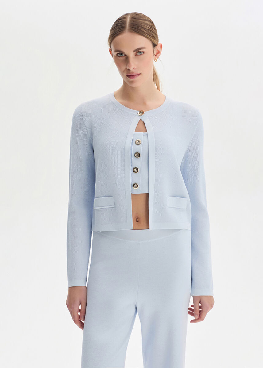 Sky Regular Fıt Knıt Jacket - KNITSS