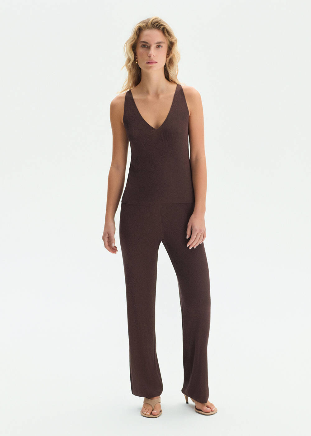 SLIM FIT CACAO KNIT TOP - 2