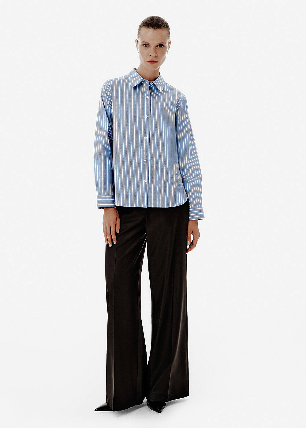 STRIPE BLUE REGULAR FIT SHIRT - 2