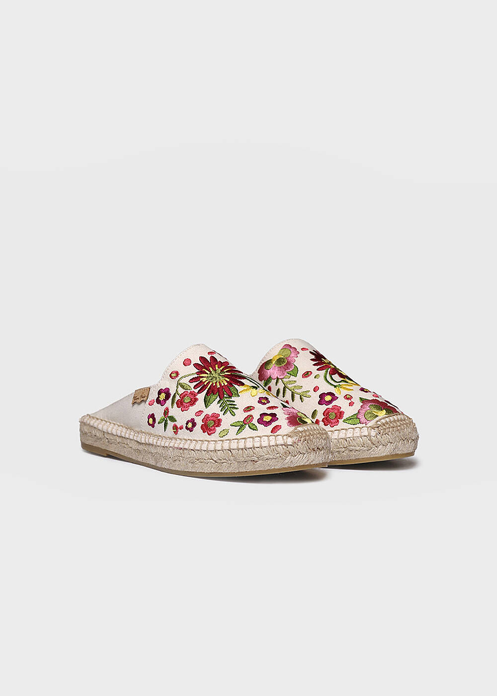 Toni Pons Pink Floral Embroidered Espadrilles - 2