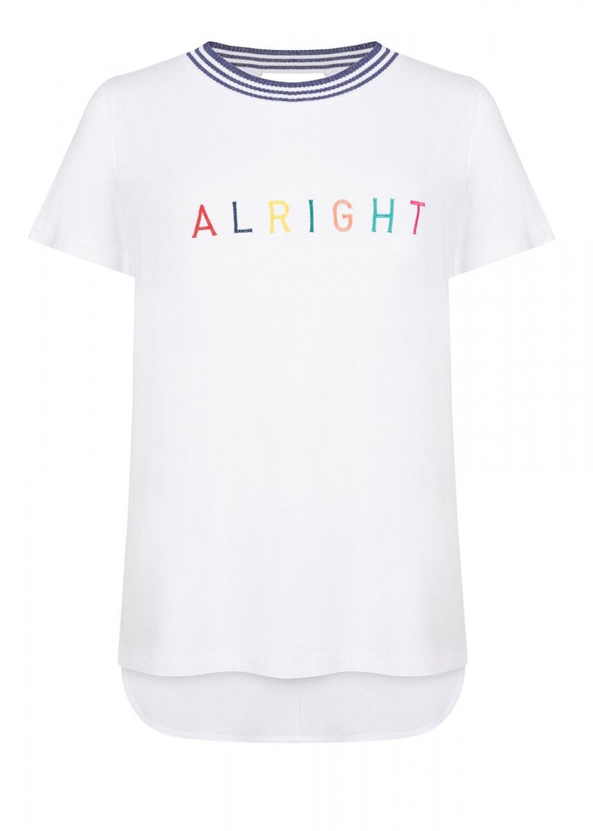 Triko Yaka Pamuk Beyaz T-Shirt · 8