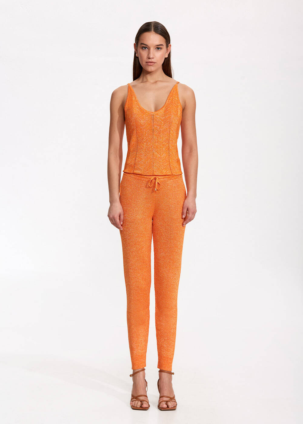 Turuncu Triko Jogger Pantolon