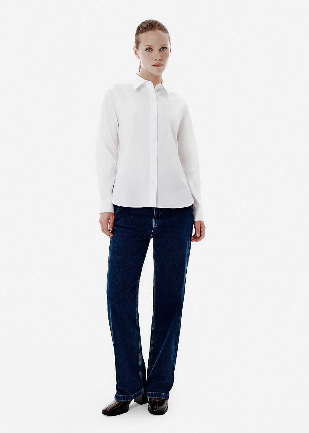 WHITE REGULAR FIT SHIRT - 2