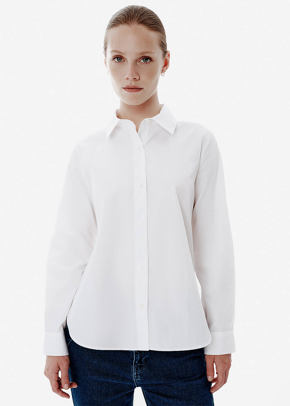 WHITE REGULAR FIT SHIRT - 1
