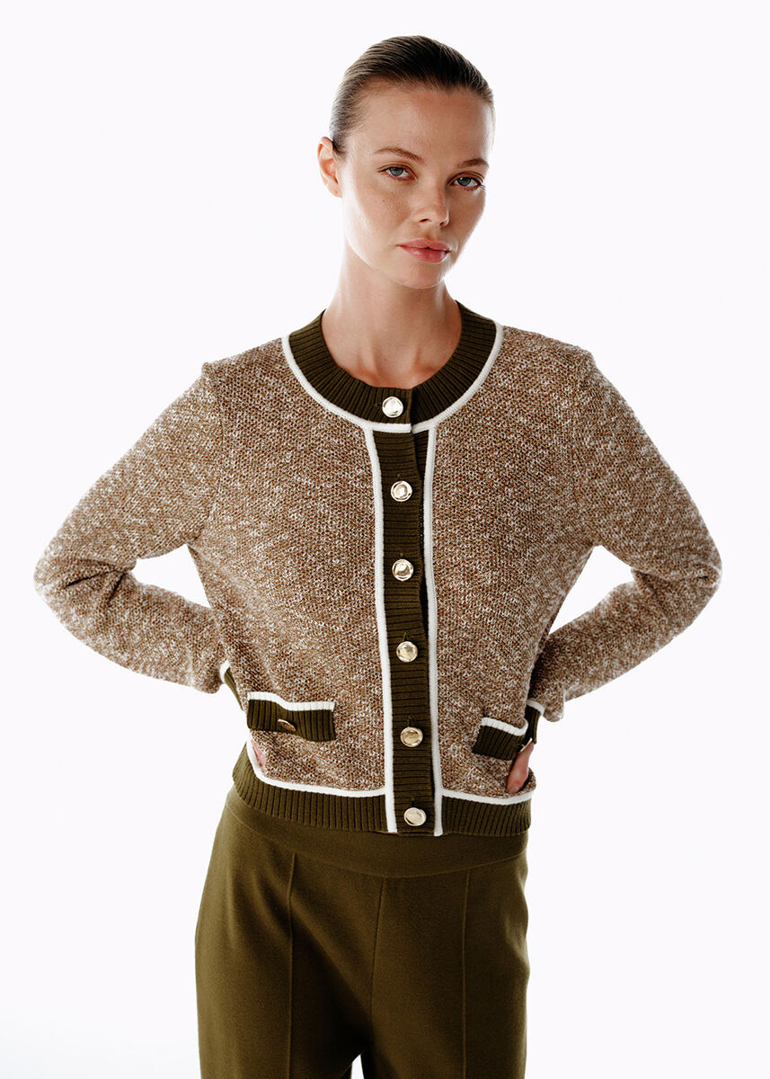 Geometrik Desen Yeşil Beyaz Quick Dry Çocuk Mayo - KNITSS