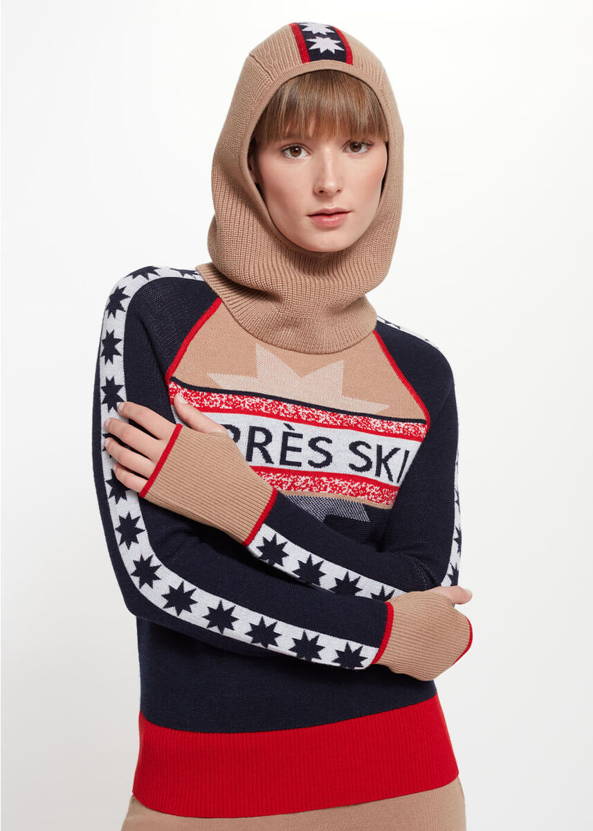Yıldız Desenli Camel Extrafıne Merino Yün Bere · 6