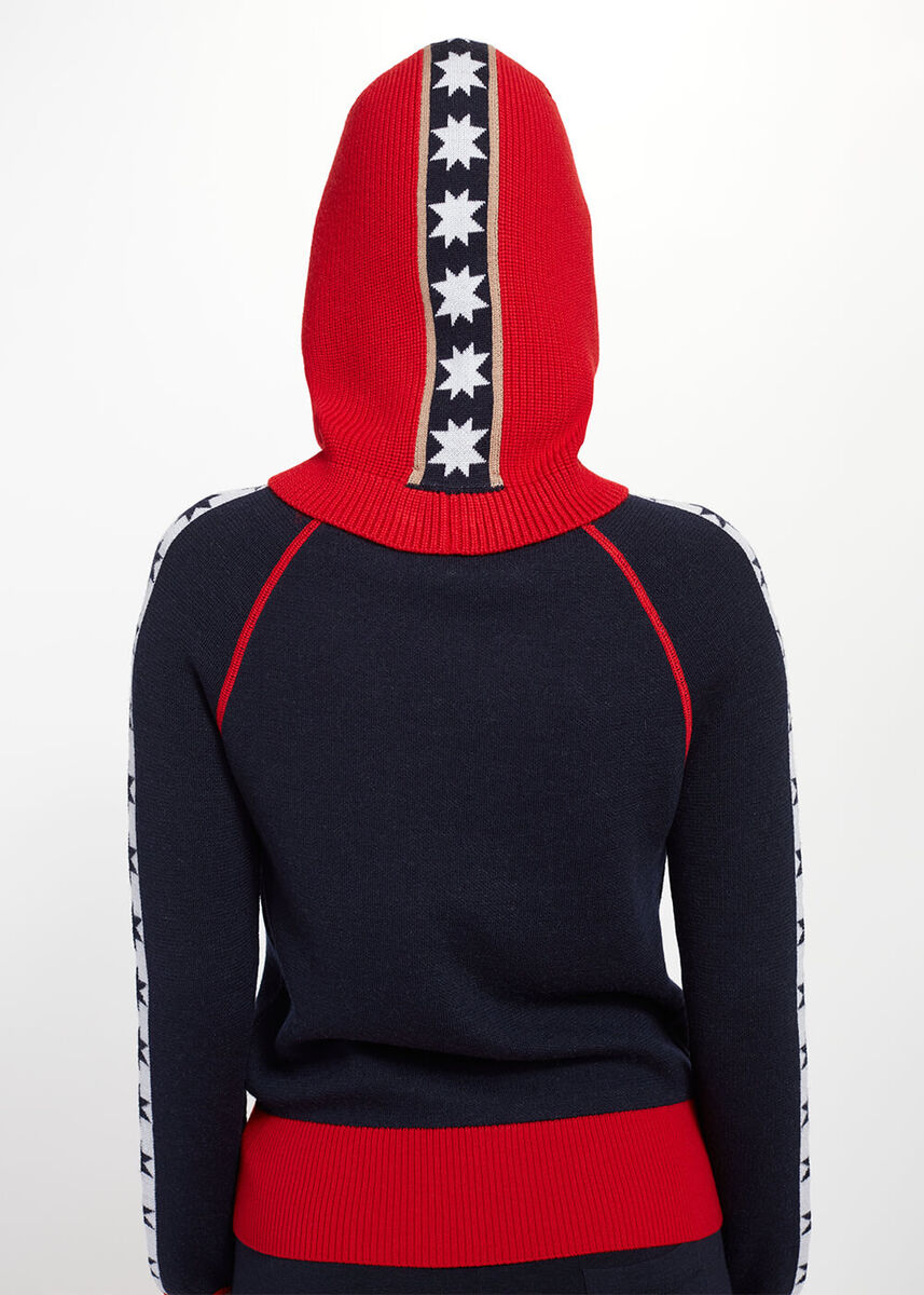 Yıldız Desenli Kırmızı Extrafıne Merino Yün Bere · 4