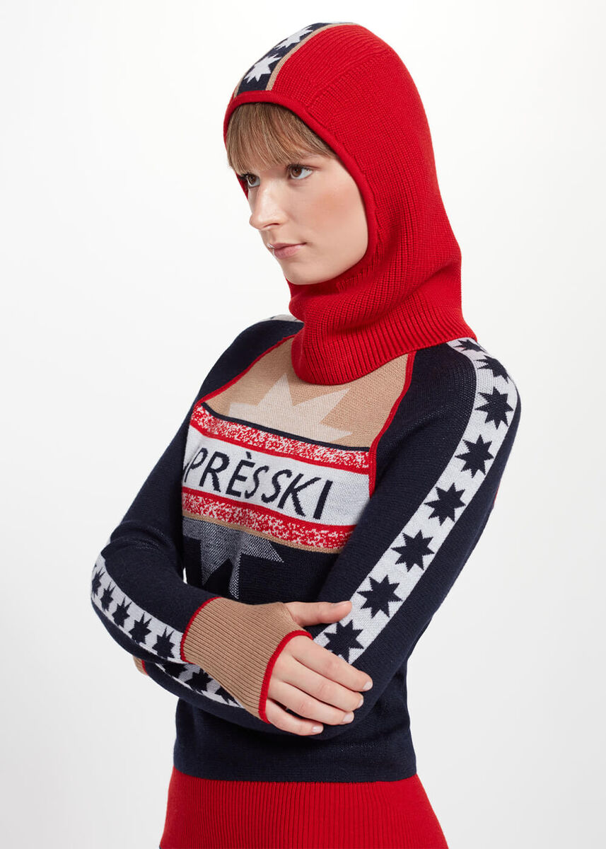 Yıldız Desenli Kırmızı Extrafıne Merino Yün Bere · 6